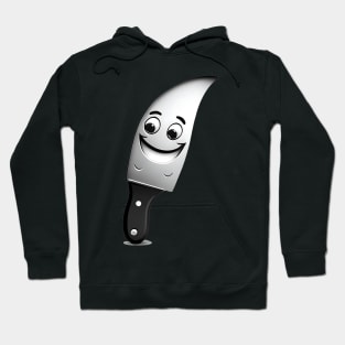 Comic Coolness: Unleash Fun with a Funny Smile Knife Design Hoodie